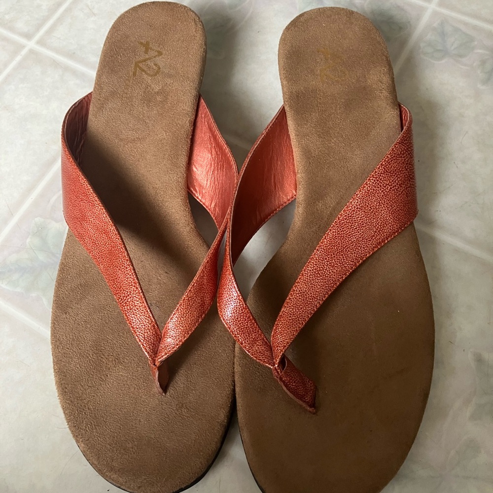 A2 by Aerosoles Orange Parlor Game‎ Kitten Heel Slides 2" heel